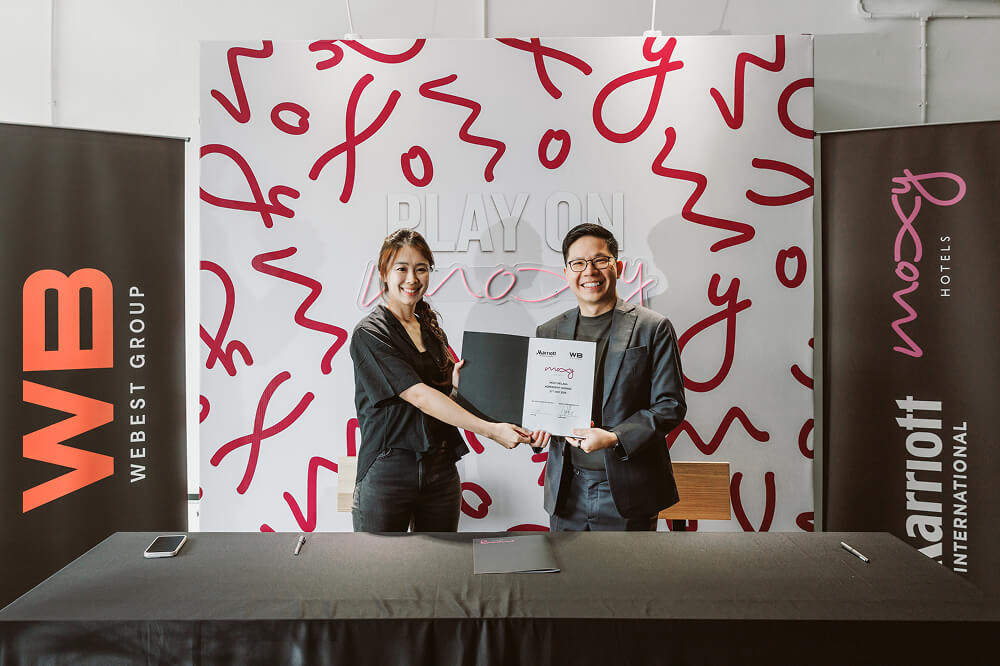 Signing of Moxy Hotel by Marriott International